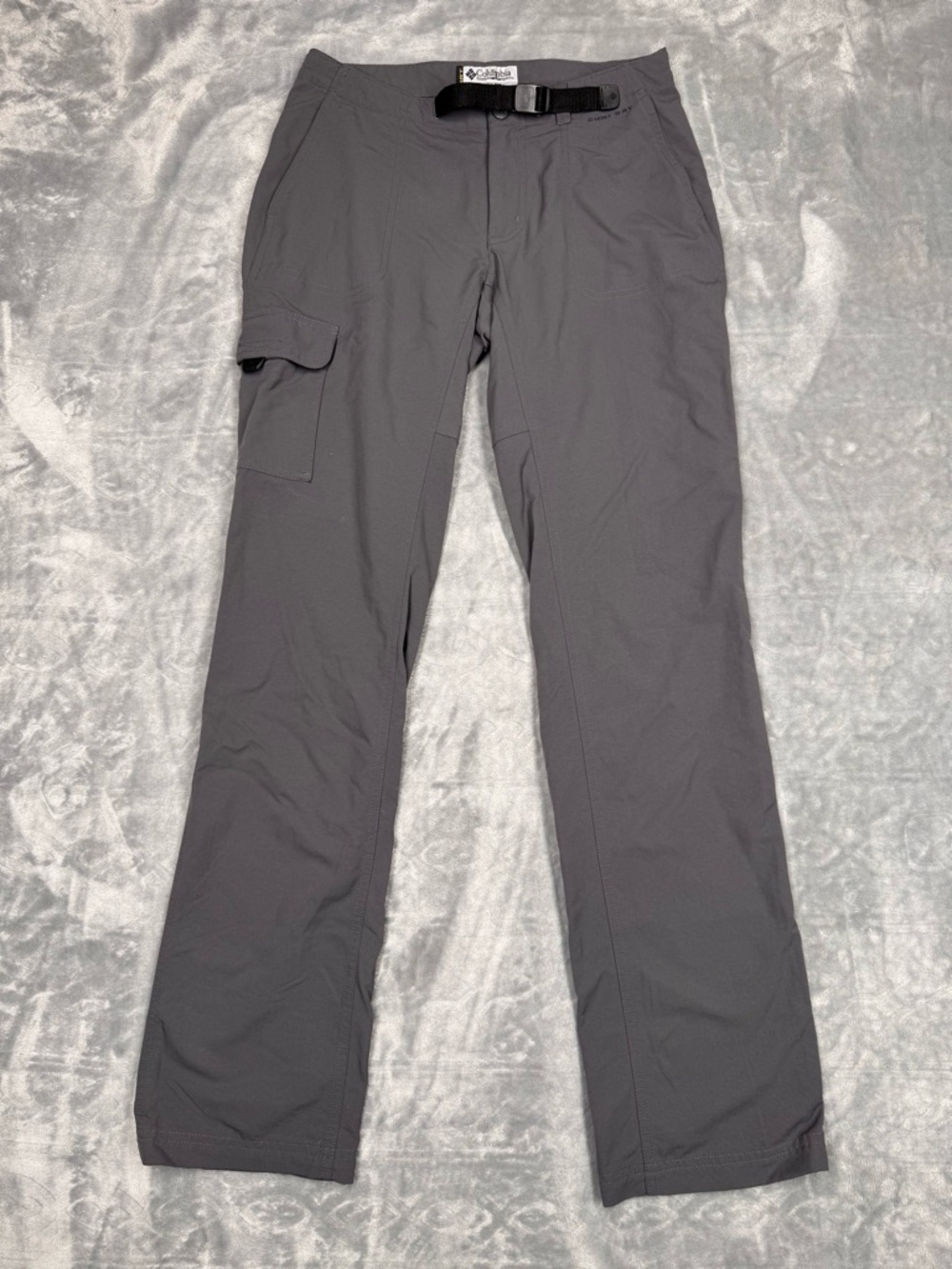 Columbia‎ Womens Dark Gray Cargo Pants with Built-in Web Belt